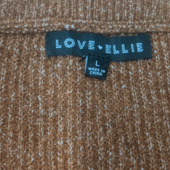 Love Ellie Sweater Size Large Rusty Brown - Picture 5 of 8